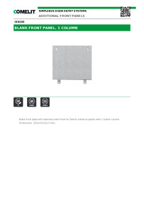 Comelit Data sheet