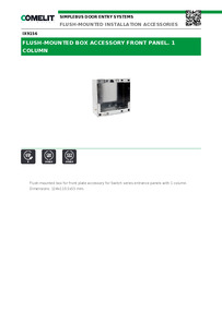  Comelit Data sheet