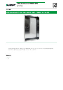 Comelit Data sheet