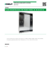 Comelit Data sheet