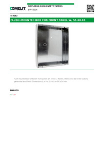 Comelit Data sheet