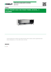  Comelit Data sheet