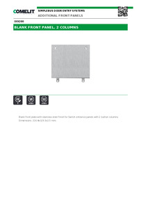  Comelit Data sheet