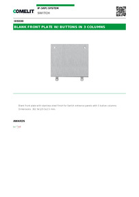  Comelit Data sheet