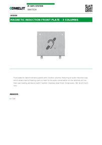 Comelit Data sheet