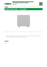 Comelit Data sheet