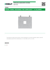 Comelit Data sheet