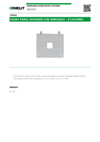 Comelit Data sheet