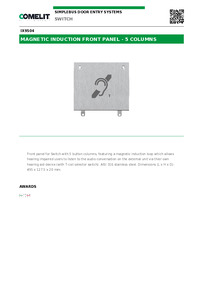 Comelit Data sheet