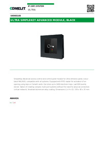 Comelit Data sheet