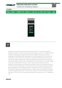 Comelit Data sheet