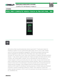 Comelit Data sheet