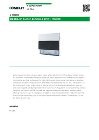 Comelit Data sheet