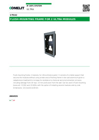 Comelit Data sheet