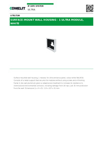 Comelit Data sheet