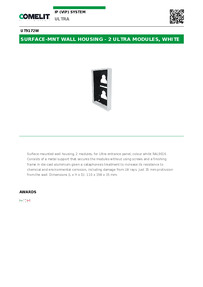 Comelit Data sheet