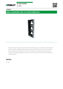 Comelit Data sheet