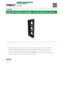 Comelit Data sheet