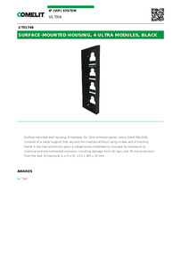 Comelit Data sheet