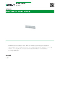 Comelit Data sheet