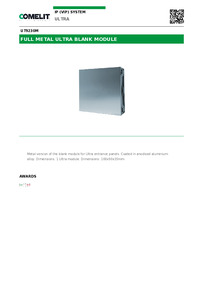 Comelit Data sheet
