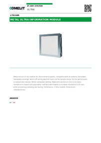 Comelit Data sheet