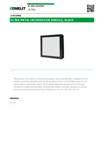  Comelit Data sheet