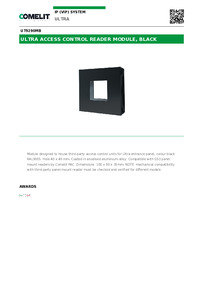 Comelit Data sheet