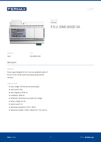 Fermax Data Sheet 