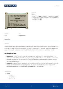Fermax Data Sheet
