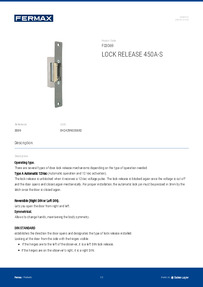 Fermax Data Sheet