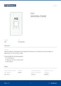 Fermax Data Sheet