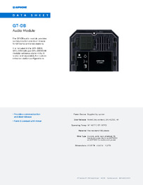 Aiphone Data Sheet