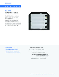Aiphone Data Sheet 
