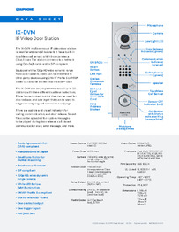 Aiphone Data Sheet