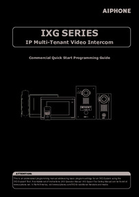 IXG-Series Commercial Quick-Start Guide