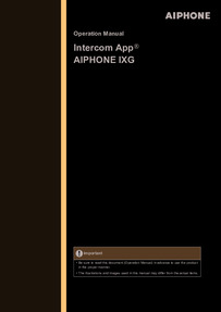 IXG Intercom App Operation Manual