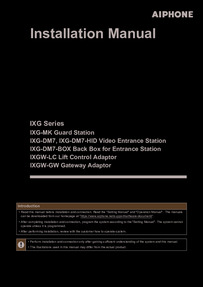 IXG Series Installation Manual