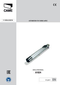 Came Installation manual
