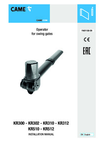 Came Installation manual