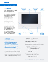 Aiphone Data Sheet
