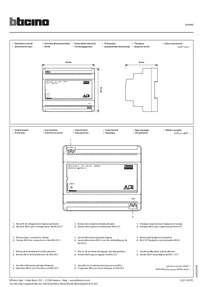 Bticino Instruction Sheet