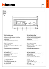Bticino Instruction Sheet