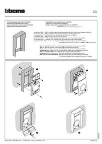 Bticino - Instruction Sheet