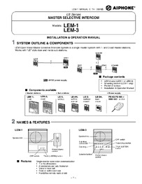 Aiphone Instructions