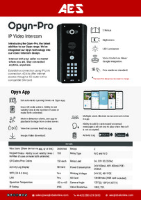 AES Data Sheet