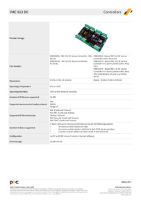 PAC 512DC Controller Data Sheet