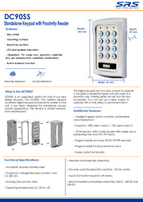 SRS DC90SS Datasheet