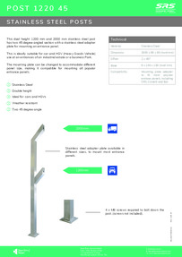 SRS POST-1220-45 Datasheet