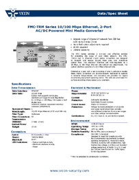 Vicon Data Sheet